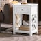 Alaterre Furniture Coventry Wood End Table with Drawer and Shelf ANCT01WH - alternate 10